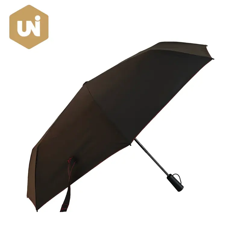 Black and Red Contra Color Manual Open Umbrella